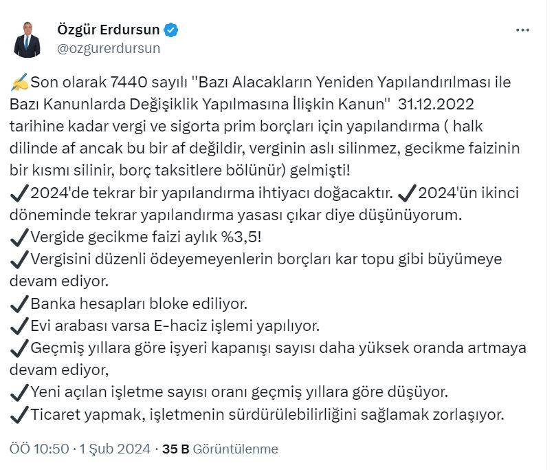 SGK uzmanı Özgür Erdursun vergi borçlarına büyük af geliyor dedi net tarih verdi 8